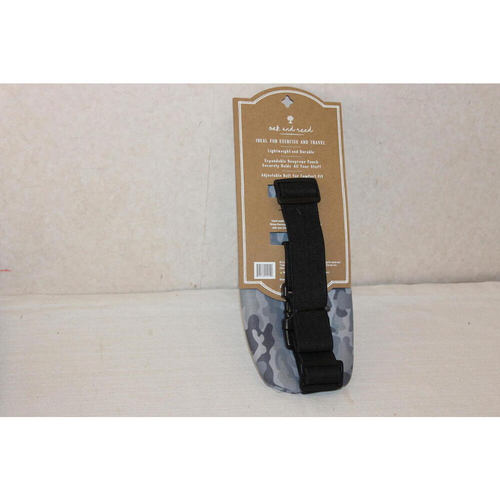 NEW Oak & Reed Traverse Belt Bag – Gray Camo Waist Band Hands Free - Picture 2 of 2